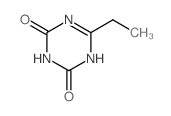 6-ETHYL-S-TRIAZINE-2,4-DIOL结构式