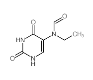 N-(2,4-dioxo-1H-pyrimidin-5-yl)-N-ethyl-formamide structure