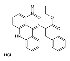 ethyl 2-[(1-nitroacridin-9-yl)amino]-3-phenylpropanoate,hydrochloride Structure
