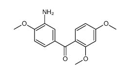 (3-amino-4-methoxyphenyl)-(2,4-dimethoxyphenyl)methanone结构式