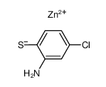 2-amino-4-chloro-benzenethiol, zinc salt (2:1)结构式