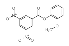 Phenol, 2-methoxy-,1-(3,5-dinitrobenzoate)结构式