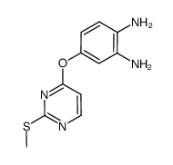 4-(2-methylsulfanyl-pyrimidin-4-yloxy)-benzene-1,2-diamine Structure