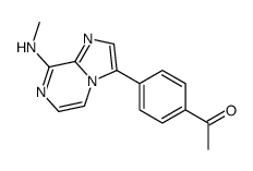 1-[4-[8-(methylamino)imidazo[1,2-a]pyrazin-3-yl]phenyl]ethanone结构式