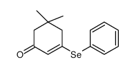 5,5-dimethyl-3-phenylselanylcyclohex-2-en-1-one Structure