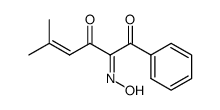 (Z)-2-(hydroxyimino)-5-methyl-1-phenylhex-4-ene-1,3-dione Structure