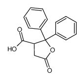 2-oxo-5,5-diphenyltetrahydro-4-furancarboxylic acid结构式
