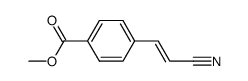 (E)-methyl 4-(2-cyanovinyl)benzoate结构式