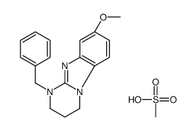 1-benzyl-8-methoxy-3,4-dihydro-2H-pyrimido[1,2-a]benzimidazole,methanesulfonic acid Structure