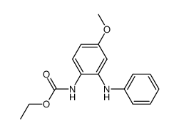 ethyl (4-methoxy-2-(phenylamino)phenyl)carbamate结构式