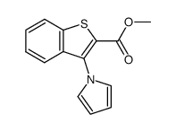 METHYL 3-(1H-PYRROL-1-YL)-1-BENZOTHIOPHENE-2-CARBOXYLATE Structure