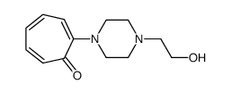 2-[4-(2-hydroxyethyl)piperazin-1-yl]cyclohepta-2,4,6-trien-1-one结构式