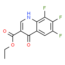 6,7,8-Trifluoro-4-hydroxyquinoline-3-carboxylic acid ethyl ester structure