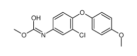 methyl N-[3-chloro-4-(4-methoxyphenoxy)phenyl]carbamate结构式