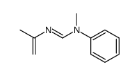 (E)-N-methyl-N-phenyl-N'-(prop-1-en-2-yl)formimidamide Structure