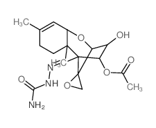 4β-acetoxy-3α-hydroxyscirpene-15-carboxaldehyde semicarbazone结构式