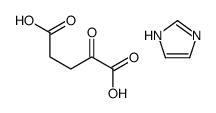 2-oxoglutaric acid, compound with 1H-imidazole (1:1)结构式