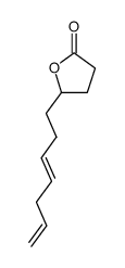 5-(3E,6-heptadienyl)-dihydro-2(3H)-furanone Structure