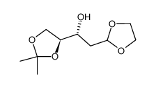 L-erythro-Pentose, 2-deoxy-4,5-O-(1-methylethylidene)-, cyclic 1,2-ethanediyl acetal (9CI)结构式