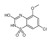 7-chloro-5-methoxy-1,1-dioxo-4H-1λ6,2,4-benzothiadiazin-3-one图片