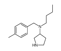 N-butyl-N-[(4-methylphenyl)methyl]pyrrolidin-3-amine Structure