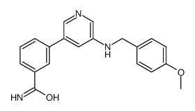 3-[5-[(4-methoxyphenyl)methylamino]pyridin-3-yl]benzamide Structure