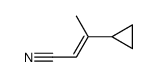 3-cyclopropyl-2-butenenitrile结构式