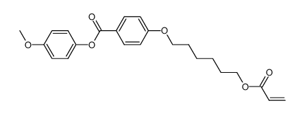 Benzoesure, 4-[[6-[(1-oxo-2-propenyl)oxy]hexyl]oxy]-, 4-methoxyphenylester structure