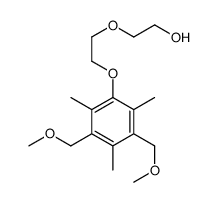 2-[2-[3,5-bis(methoxymethyl)-2,4,6-trimethylphenoxy]ethoxy]ethanol Structure