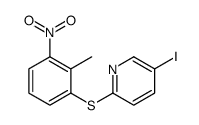 5-iodo-2-(2-methyl-3-nitrophenyl)sulfanylpyridine结构式