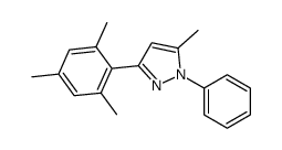 5-methyl-1-phenyl-3-(2,4,6-trimethylphenyl)pyrazole结构式
