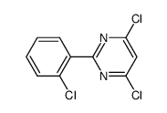 2-(2-CHLOROPHENYL)-4,6-DICHLOROPYRIMIDINE结构式