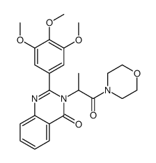 3-(1-morpholin-4-yl-1-oxopropan-2-yl)-2-(3,4,5-trimethoxyphenyl)quinazolin-4-one Structure