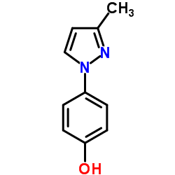 4-(3-Methyl-1H-pyrazol-1-yl)phenol结构式