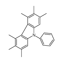 2,3,4,5,6,7-hexamethyl-9-phenylcarbazole Structure