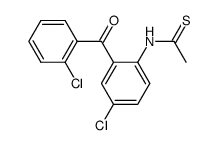 2-thioacetamido-2',5-dichlorobenzophenone结构式