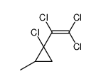 1-chloro-2-methyl-1-(1,2,2-trichloroethenyl)cyclopropane Structure