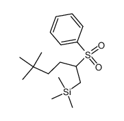 2-(phenylsulfonyl)-5,5-dimethyl-1-(trimethylsilyl)hexane Structure