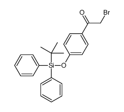 2-bromo-1-[4-[tert-butyl(diphenyl)silyl]oxyphenyl]ethanone Structure