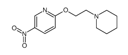 5-nitro-2-(2-(piperidin-1-yl)ethoxy)pyridine结构式