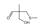 2-(hydroxymethyl)-2-methyl-3-(methylthio)propionaldehyde结构式