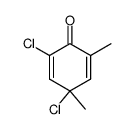 2,4-dichloro-4,6-dimethylcyclohexa-2,5-dienone结构式