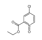 ethyl 4-chloro-1-oxidopyridin-1-ium-2-carboxylate结构式
