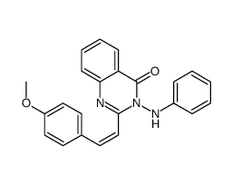 3-anilino-2-[(E)-2-(4-methoxyphenyl)ethenyl]quinazolin-4-one Structure