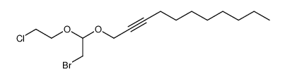 2-(chloroethyl) 2-undecyn-1-yl 2-bromoacetaldehyde acetal结构式