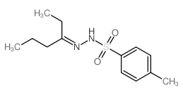 N-(hexan-3-ylideneamino)-4-methyl-benzenesulfonamide结构式