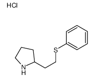 2-(2-phenylsulfanylethyl)pyrrolidine,hydrochloride结构式