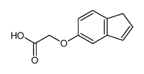 inden-5-yloxy-acetic acid结构式