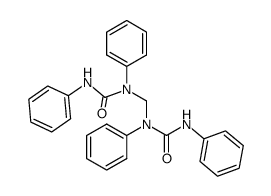 N,N',N'',N'''-tetraphenyl-N,N''-methanediyl-di-urea Structure