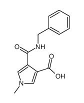 4-(benzylcarbamoyl)-1-methyl-1H-pyrrole-3-carboxylic acid Structure